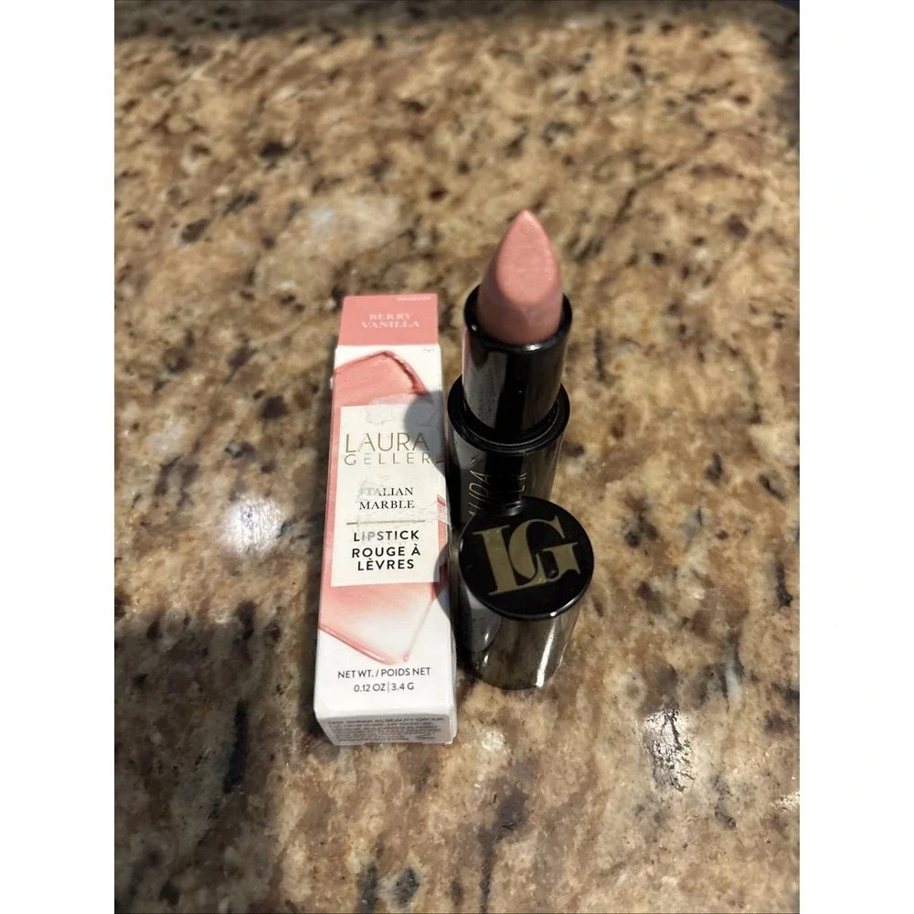 Laura Geller BERRY VANILLA Italian Marble Lipstick full size 3.4 g / 0.12 oz NIB